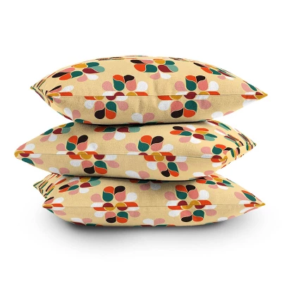Showmemars Retro Geometry Outdoor Throw Pillow Yellow - Deny Designs 4 Showmemars Retro Geometry Outdoor Throw Pillow Yellow - Deny Designs - Image 2