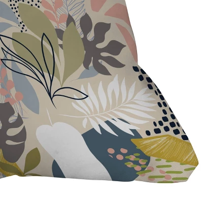 16"x16" Deny Designs Dominique Vari Words Tropical Foliage Pattern Square Outdoor Throw Pillow 3 16"x16" Deny Designs Dominique Vari Words Tropical Foliage Pattern Square Outdoor Throw Pillow