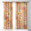 Mirimo Nostalgic 70s In Orange Single Panel Sheer Window Curtain - Deny Designs -Home Decor Store GUEST de5b4278 725e 47d7 b53b 46f970a3492d