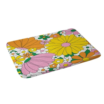 34"x21" Jenean Morrison Vintage Pillowcase Memory Foam Bath Mat Yellow - Deny Designs 3 34"x21" Jenean Morrison Vintage Pillowcase Memory Foam Bath Mat Yellow - Deny Designs