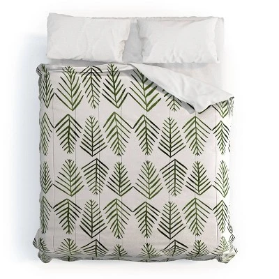 Deny Designs Angela Minca Pine Trees Comforter Set Green 5 Deny Designs Angela Minca Pine Trees Comforter Set Green - Image 3