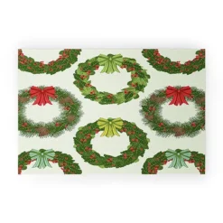 Sabine Reinhart Christmas Wreaths Welcome Mat - Society6 -Home Decor Store GUEST e03f9e08 1b00 4f7e aac5 8920ba7bacba