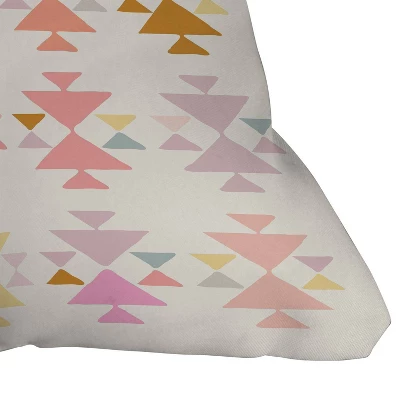 16"x16" June Journal Painted Square Throw Pillow Pink - Deny Designs 4 16"x16" June Journal Painted Square Throw Pillow Pink - Deny Designs - Image 2