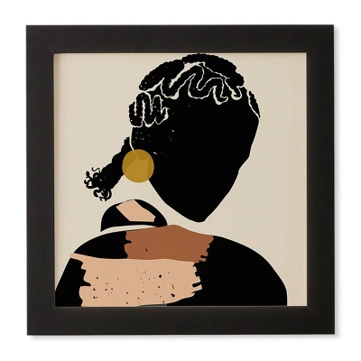 Domonique Brown Black Hair No. 12 Framed Wall Art Black - Deny Designs 5 Domonique Brown Black Hair No. 12 Framed Wall Art Black - Deny Designs - Image 3