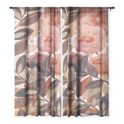 Viviana Gonzalez Nature Love Botanical 3 Single Panel Sheer Window Curtain - Deny Designs 4 Viviana Gonzalez Nature Love Botanical 3 Single Panel Sheer Window Curtain - Deny Designs - Image 2