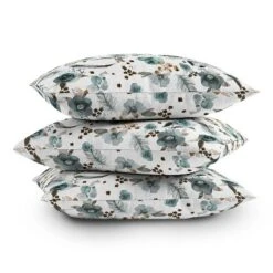 16"x16" Ninola Design Feathers And Flowers Romance Aqua Floral Square Throw Pillow Gold/Blue - Deny Designs 7 16"x16" Ninola Design Feathers And Flowers Romance Aqua Floral Square Throw Pillow Gold/Blue - Deny Designs -Home Decor Store GUEST e4a346ef de05 4ea6 a485 145cec2679df