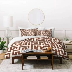 Maze In Brandywine Cotton Duvet & Sham Set - Deny Designs -Home Decor Store GUEST e4bd83b8 e4a4 480a acb9 fb08eda17c74
