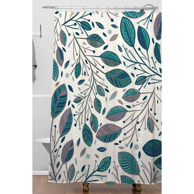 Rosebud Studio Always Happy Shower Curtain Green - Deny Designs 3 Rosebud Studio Always Happy Shower Curtain Green - Deny Designs