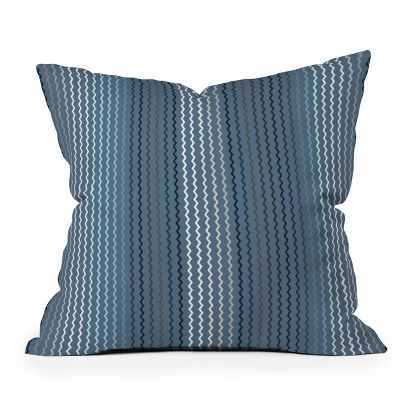 Sheila Wenzel Ganny Zig Zag Stripes Outdoor Throw Pillow Blue/Gray - Deny Designs 5 Sheila Wenzel Ganny Zig Zag Stripes Outdoor Throw Pillow Blue/Gray - Deny Designs - Image 3