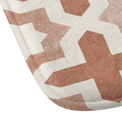 Little Arrow River Stars Terracotta Memory Foam Bath Mat Pink - Deny Designs 4 Little Arrow River Stars Terracotta Memory Foam Bath Mat Pink - Deny Designs - Image 2