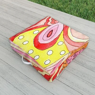 Rosie Brown Swirls Outdoor Floor Cushion - Deny Designs 3 Rosie Brown Swirls Outdoor Floor Cushion - Deny Designs
