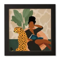 Domonique Brown Stay Home No. 1 Framed Wall Art Black - Deny Designs -Home Decor Store GUEST ee6f3a14 4137 4873 8bb7 9075eb5f3a18