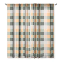 Miho Retro Color Illusion Single Panel Sheer Window Curtain - Deny Designs -Home Decor Store GUEST ee8f1b8b aa29 4d01 a64b 6e78721488ad
