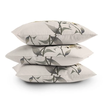 Nadja Peonies Outdoor Throw Pillow White - Deny Designs 4 Nadja Peonies Outdoor Throw Pillow White - Deny Designs - Image 2
