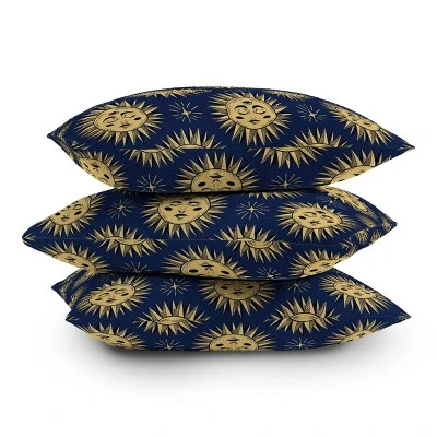 Deny Designs Avenie Vintage Sun Outdoor Throw Pillow Navy 5 Deny Designs Avenie Vintage Sun Outdoor Throw Pillow Navy - Image 3