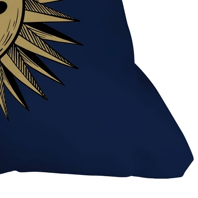 Deny Designs Avenie Vintage Sun Outdoor Throw Pillow Blue 4 Deny Designs Avenie Vintage Sun Outdoor Throw Pillow Blue - Image 2