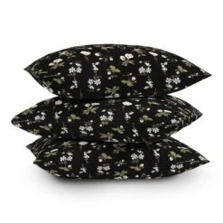 26"x26" Deny Designs Iveta Abolina Pineberry Botanical Outdoor Throw Pillow Black: UV Protected, Mildew Resistant Square Cushion -Home Decor Store GUEST f3987eb3 8187 4a89 84d2 6bc5ce21da83 1