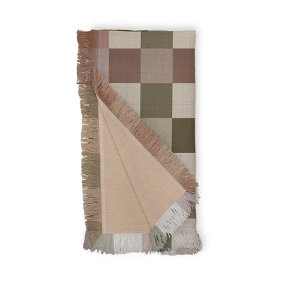 Ninola Design Multicolored Checker Natural Woven Throw Blanket - Deny Designs 5 Ninola Design Multicolored Checker Natural Woven Throw Blanket - Deny Designs - Image 3