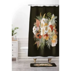 Iveta Abolina Damaris Night Bath Mat Dark Green - Deny Designs