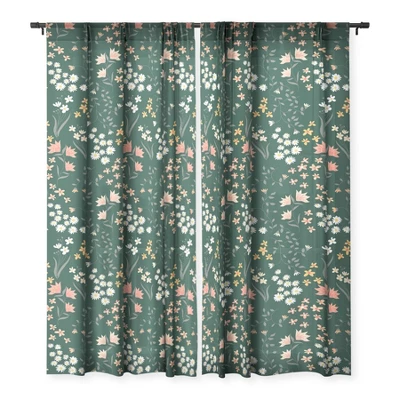 Emanuela Carratoni Meadow Flowers Theme Single Panel Sheer Window Curtain - Deny Designs 4 Emanuela Carratoni Meadow Flowers Theme Single Panel Sheer Window Curtain - Deny Designs - Image 2
