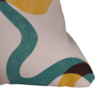 Thirty One Illustrations Streamers Square Throw Pillow Pink - Deny Designs 4 Thirty One Illustrations Streamers Square Throw Pillow Pink - Deny Designs - Image 2