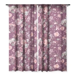 Ninola Design Romantic Bouquet Purple Single Panel Sheer Window Curtain - Deny Designs -Home Decor Store GUEST f913979b 3cf5 4dd3 ac09 da7db4873461