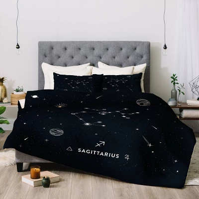 Cuss Yeah Designs Sagittarius Star Constellation Comforter Set - Deny Designs 5 Cuss Yeah Designs Sagittarius Star Constellation Comforter Set - Deny Designs - Image 3