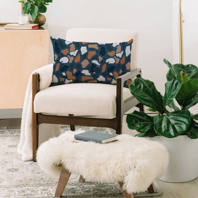 23"x14" Avenie Abstract Terrazzo Lumbar Throw Pillow - Deny Designs 3 23"x14" Avenie Abstract Terrazzo Lumbar Throw Pillow - Deny Designs