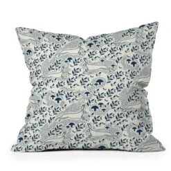 16"x16" Deny Designs Gyaneshwari Dave Moon Bunny Square Outdoor Throw Pillow Off-White -Home Decor Store GUEST f99ade56 d59e 4726 a39a 373de7eb3719