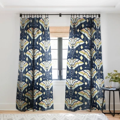 Heater Dutton La Maison Des Papillons Midnight Single Panel Sheer Window Curtain - Deny Designs 8 Heater Dutton La Maison Des Papillons Midnight Single Panel Sheer Window Curtain - Deny Designs - Image 6