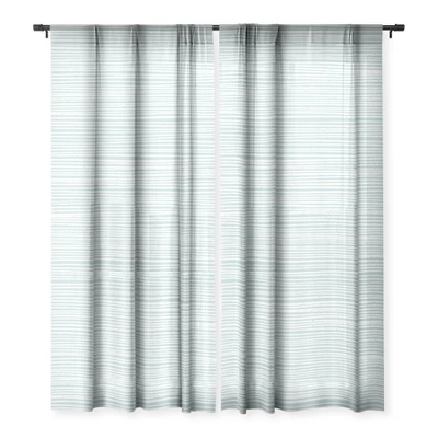 CoastL Studio Ocean Tide Sea Foam Single Panel Sheer Window Curtain - Deny Designs 4 CoastL Studio Ocean Tide Sea Foam Single Panel Sheer Window Curtain - Deny Designs - Image 2