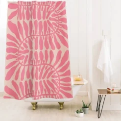 Alisa Galitsyna One Hundred Leaves Plant Shower Curtain Beige - Deny Designs