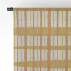 Kierkegaard Design Studio Hygge Retro Stripe Painted Plaid Single Panel Sheer Window Curtain - Deny Designs -Home Decor Store GUEST fcea2f33 66df 4b6e a1a8 3e345d925884