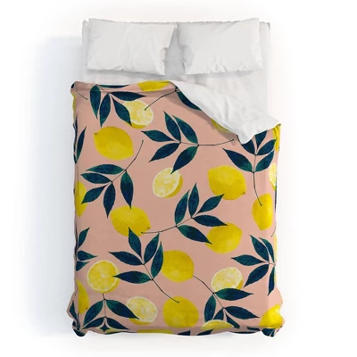 Deny Designs 83 Oranges Lemony Goodness Duvet Cover Set Yellow 6 Deny Designs 83 Oranges Lemony Goodness Duvet Cover Set Yellow - Image 4