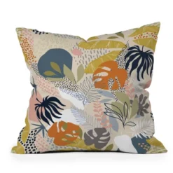 16"x16" Deny Designs Dominique Vari Words Tropical Foliage Pattern Square Outdoor Throw Pillow 9 16"x16" Deny Designs Dominique Vari Words Tropical Foliage Pattern Square Outdoor Throw Pillow -Home Decor Store GUEST ff714477 42c5 451b 8a98 140e414226d4